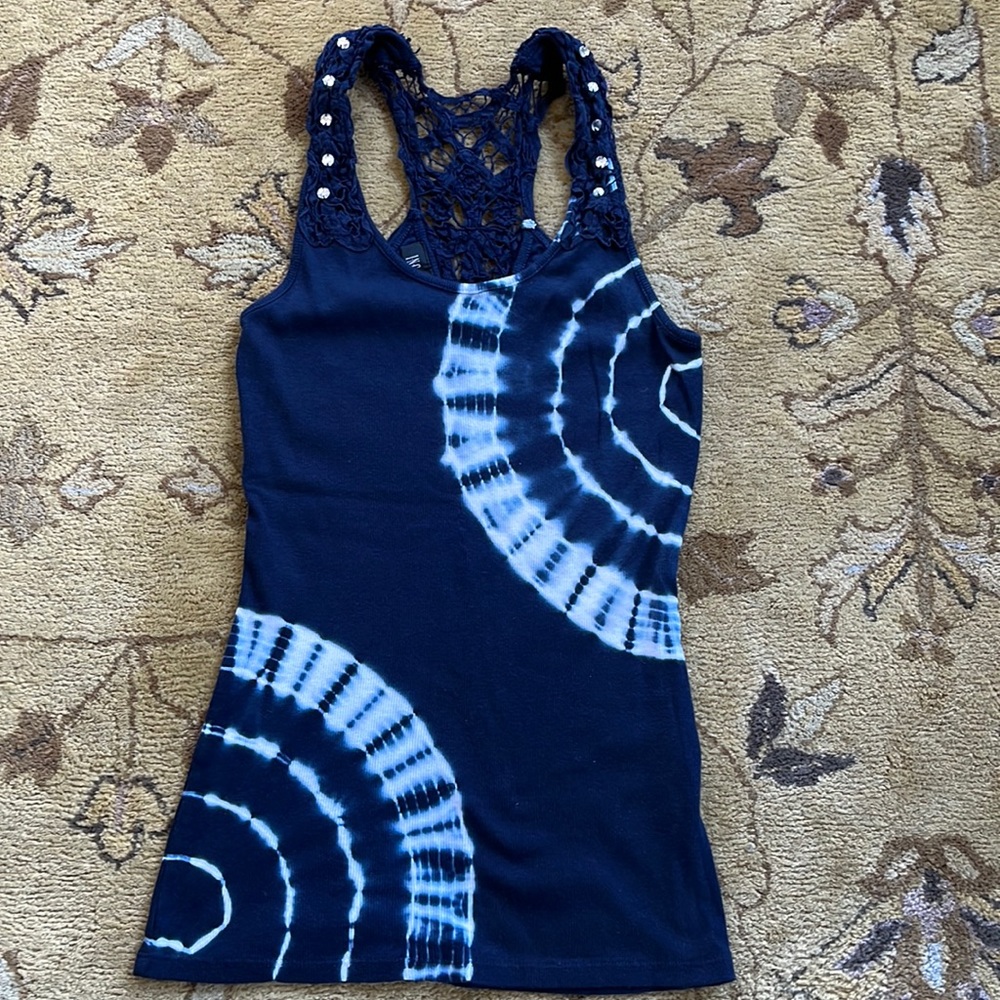 INC Tank with Rhinestones